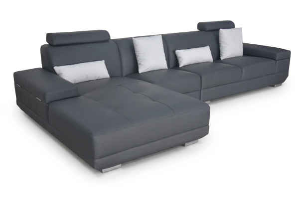 Sofá de cuero con cojines de asiento, sofá esquinero, conjunto de sofás de diseño moderno para sala de estar.