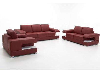 Sofá de cuero sofá conjunto de muebles de salón conjunto de diseño moderno sofá conjunto de 3 + 2 + 1 G8028D
