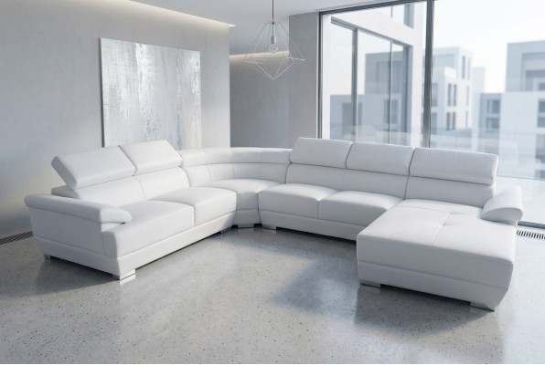 Sofá de cuero para la sala de estar, conjunto de cojines de asiento de sofá de paisaje. Esquinero, sofás y conjuntos nuevos.