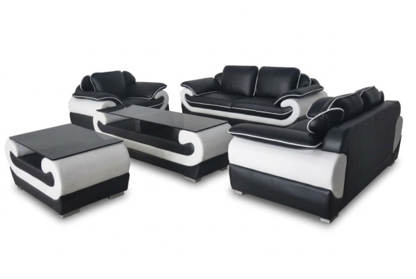 Sofá Sofá Asiento Acolchado Juego Completo 3+2+1 Sofás Sofás de Diseño