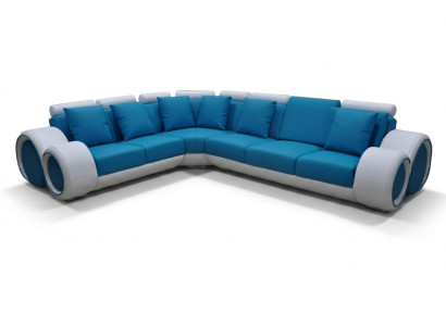 Diseño de tapicería de cuero XXL Sala de estar Esquina Sofá de diseño de sofá de salón