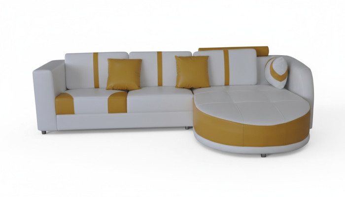 Sofá esquinero acolchado para el salón del hogar paisaje decorativo de diseño sofás