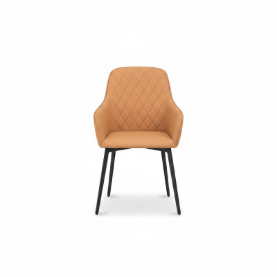 Silla 1x Acolchada Silla Sala de televisión Lounge Club Cuero Textil Asiento Butaca Comer Nuevo Madera