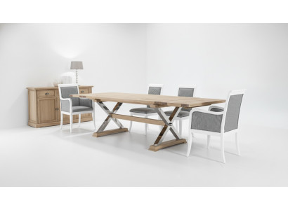 Diseño de mesa extensible de madera clásica de lujo para la sala de estar