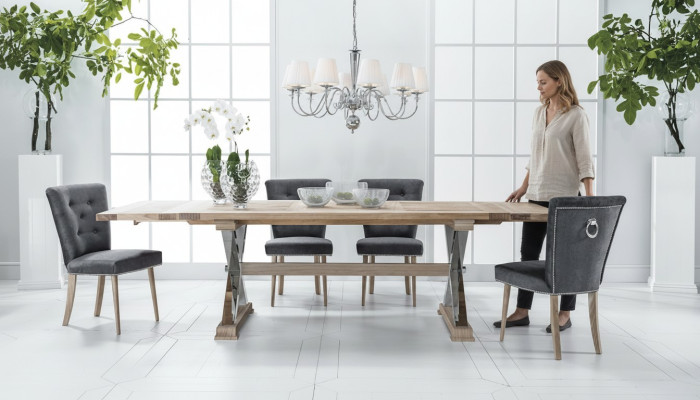Comedor Mesa de madera Conjunto de comedor Silla Grupo Nuevo Mesa 6 Diseño