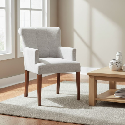 Silla de comedor de la industria de la hostelería 2 sillas de diseñador asiento acolchado conjunto Chesterfield