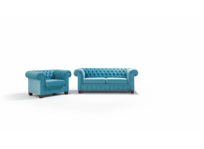 Conjunto de sofás Chesterfield 2+1+1, sofá, tapicería, conjunto de asientos, sofá, sillones.
