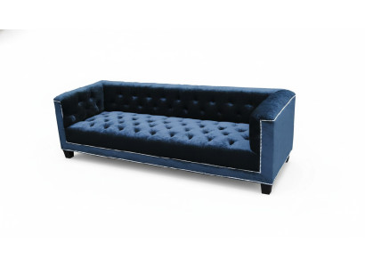 Elegante diseño sofá acolchado Chesterfield sofá sofás de tres plazas terciopelo