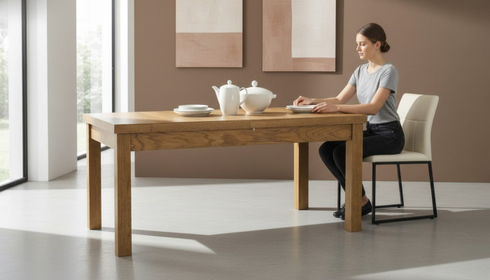 Mesa Mesa de comedor clásica Madera Mesa de madera rústica Mesas Comedor