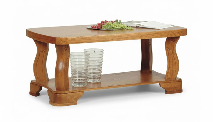 Trabajo manual Mesa auxiliar de sofá de madera real, mesa de salón clásica.
