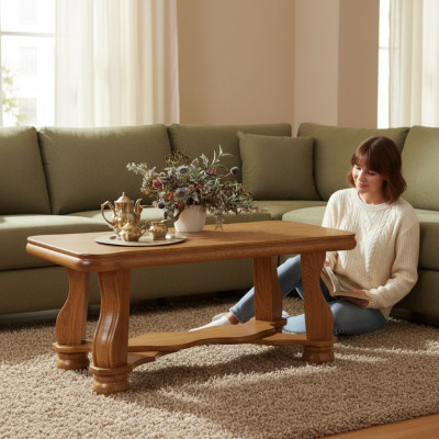 Mesa de centro de sofá hecha a mano Mesa de sala de estar Mesa auxiliar Clásica