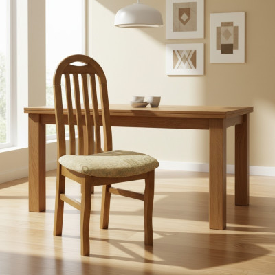 Sala de estar Grupo Set de sillas Juego de asientos Acolchado Sala de estar Madera 6 sillas