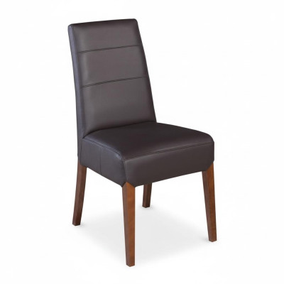 Silla de madera maciza de cuero sillas de comedor Diseñador de sillas Sillas de comedor.