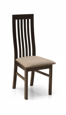 Diseño de silla de comedor de tela para hostelería, sillas tapizadas de tela para comedor con respaldo y cojín.