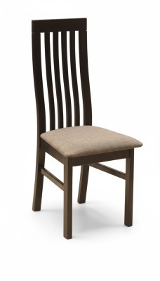Juego de 2 sillas de comedor de madera maciza con tela, sillas de diseñador para comedor.