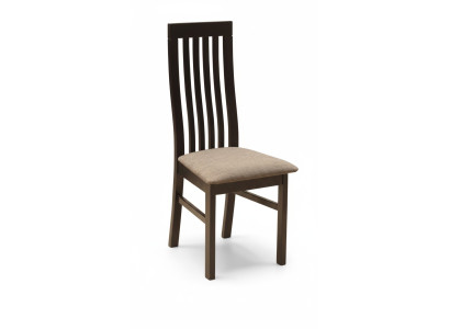 Juego de 2 sillas de comedor de madera maciza con tela, sillas de diseñador para comedor.
