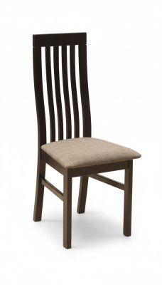 Grupo de comedor, conjunto de sillas, 4 sillas con respaldo, asiento acolchado, sólido