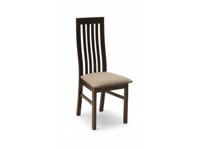 Grupo de comedor, conjunto de sillas, 4 sillas con respaldo, asiento acolchado, sólido