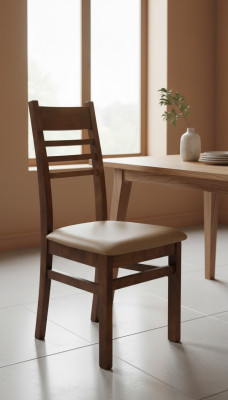 Silla diseño madera tapizada sillas modernas comedor 100% cuero