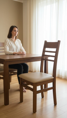 Sillas 8x Set Sillones Acolchados Sillas de comedor de madera maciza.