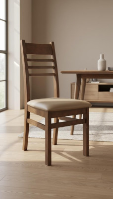 Sillas 8x Set Sillones Acolchados Sillas de comedor de madera maciza.