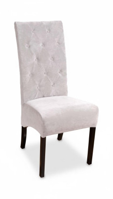 Silla de comedor de diseñador Chesterfield de madera maciza Silla de comedor Sillas de diseñador Tapizadas