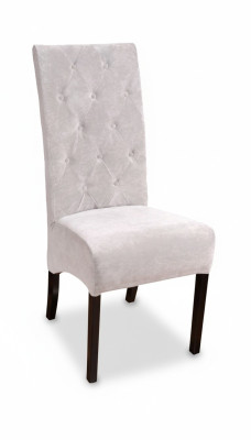 Set de 2 sillas de comedor de madera maciza Chesterfield Designer.