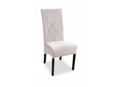 Set de 2 sillas de comedor de madera maciza Chesterfield Designer.