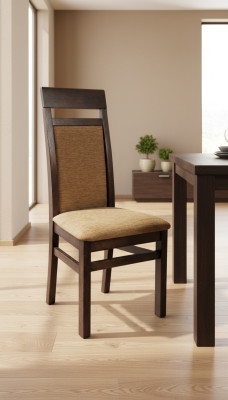 Sillas de comedor acolchadas 4x grupo de sillas Conjunto de sillas de tela textiles
