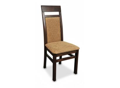 Silla 6x Sillas Grupo de sillas de comedor y sala de estar de madera con respaldo de tela de cuero.