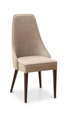 Silla Grupo 4 sillas Juego de sillas Sala de estar - Comedor Mueble de madera respaldo de cuero