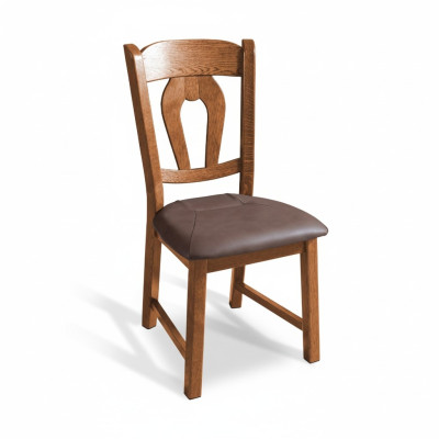 Silla de madera maciza con brazos tela de madera. Sillas de diseño de comedor para hostelería.