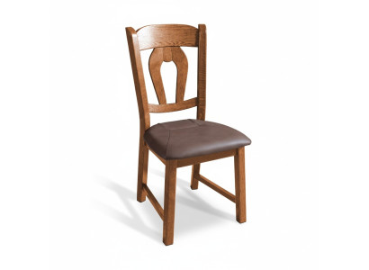 Silla de madera maciza con brazos tela de madera. Sillas de diseño de comedor para hostelería.