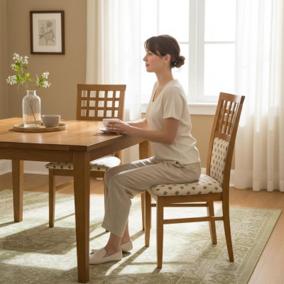 Set de 2 sillas de diseño Chesterfield, sillas tapizadas para comedor de gastronomía.