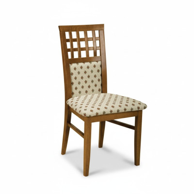 Sillas de comedor acolchadas 6x Juego de sillas de sillas de comedor Conjunto de sillas Tela de madera