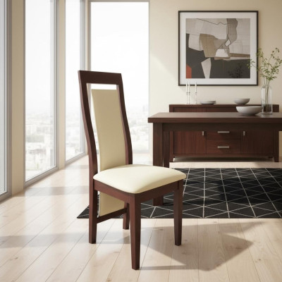 Sillas 4x Set Sillón Tapizado Silla Comedor Madera Maciza Restaurante