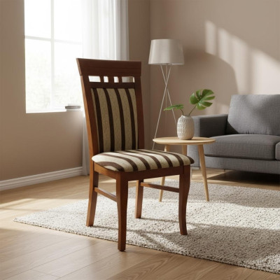 Conjunto de 2 sillas de madera maciza tapizadas diseño sillas comedor reposabrazos nuevo vivir