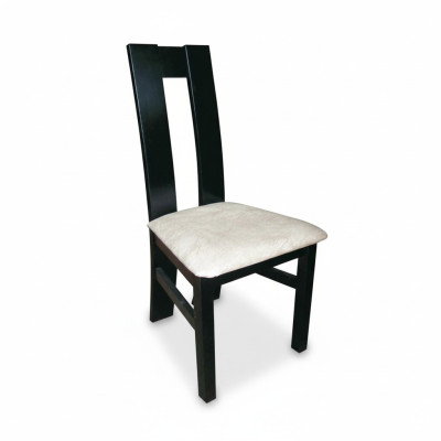 Diseño Set 4x Silla de madera con tela acolchada Sillas de comedor tapizadas en tela para la hostelería.