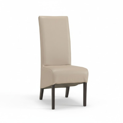 Set de 2 sillas tapizadas de diseño con asiento de madera para comedor nuevo.