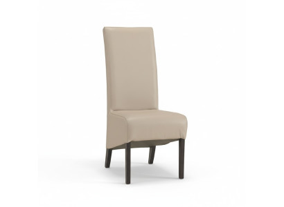 Set de 2 sillas tapizadas de diseño con asiento de madera para comedor nuevo.