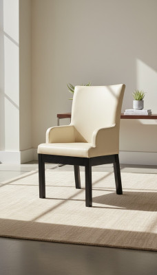 Diseño de sillón, juego de tapicería 2x silla madera 100% cuero sillas comedor gastronómicas.