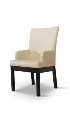Diseño de sillón, juego de tapicería 2x silla madera 100% cuero sillas comedor gastronómicas.