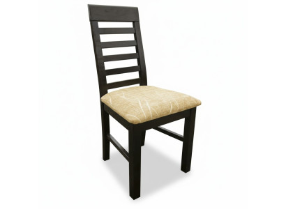 Set 2x Silla de diseño de madera con tela tapizada sillas comedor textil gastronómico