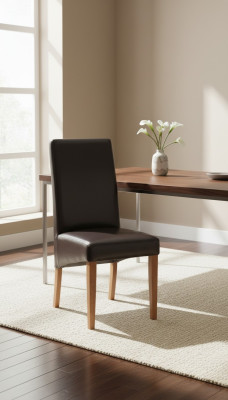 Silla de diseño de madera moderna de comedor de hostelería.
