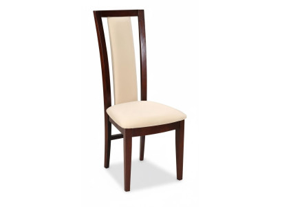 Clásica silla de 6 unidades, diseño de silla de madera tapizada de tela para comedor gastronómico.
