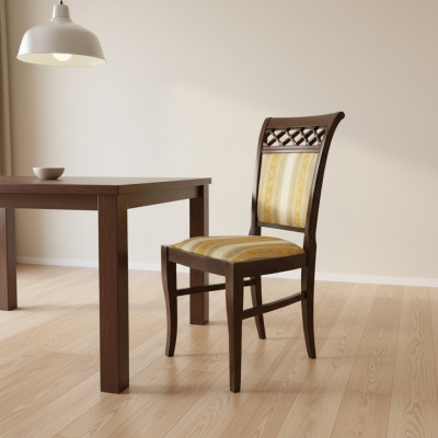 Silla clásica diseño de silla de madera acolchada sillas modernas comedor gastronómico