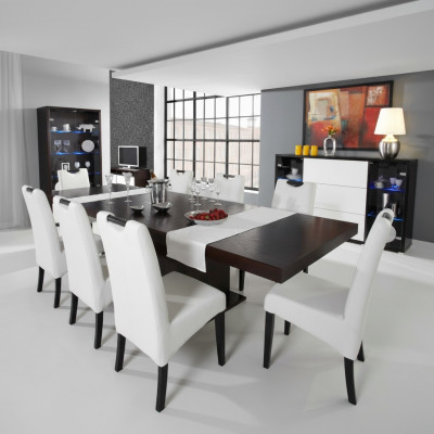 Mesa de comedor Mesa de madera Mesas de madera Mesa Comedor Maciza Extensible.