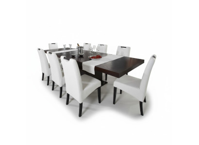 Conjunto completo de mesa + 4 sillas Conjunto de comedor Grupo de comedor Mesa de madera