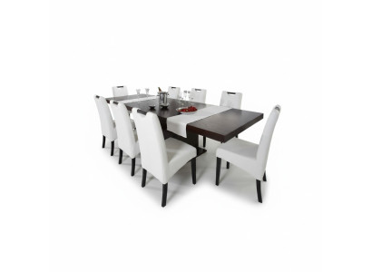Conjunto completo de mesa + 6 sillas, conjunto de comedor, grupo de comedor, mesa de madera.