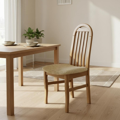 Diseño de silla Juego 1x Sillón Madera Tejido Sillas Gastronómicas Telas Comedor Nuevo